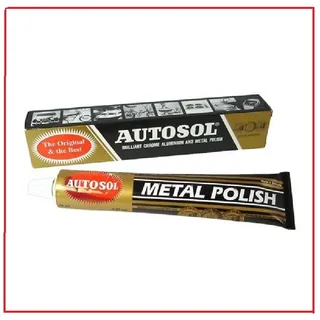 100g Autosol Solvol Chrom Politur Reiniger Aluminium & Metall Paste Rohr 75ml