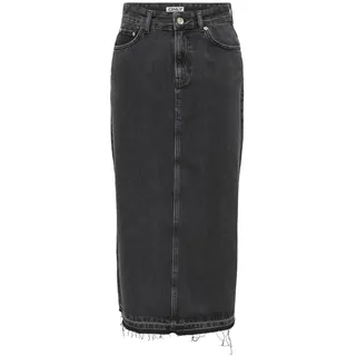 ONLY Damen Onlnelia Mw Maxi DNM Skirt Dot Jumpsuit, Washed Black, M