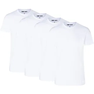 CAMP DAVID T-Shirt "T-Shirt 4er Pack", weiß