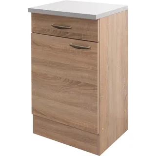 Flex-Well Unterschrank Bergen 50 x 85 x 50 cm Braun