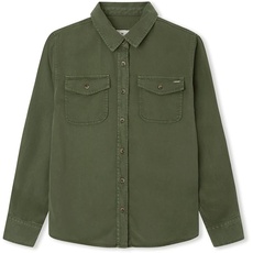 Pepe Jeans Mädchen Zabel Blouse, Green (Thyme), 8 Years
