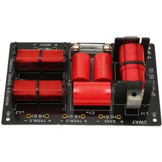 400-W-Lautsprecher-Frequenzteiler, 3-Wege-2-Einheit-HiFi-Audio-Lautsprecher-Crossover-Verteilerplatine, Treble-Bass-Frequenzteilermodul