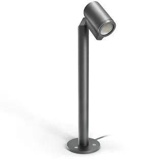 Steinel Außenstrahler Aluminium, Glas, Metall 57,2 cm inkl. Bewegungsmelder grau