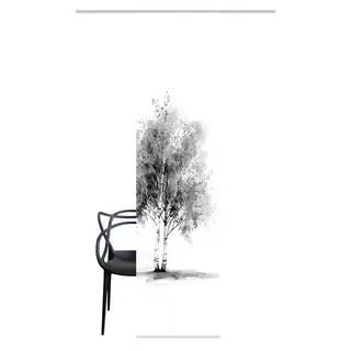 HOME WOHNIDEEN TREE Paneelwagen 60 x 245 cm Grau 1 Stk.