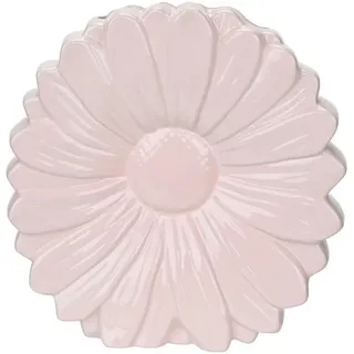 Ambia Home Vase , Pink , Keramik , Blume , 27x27x9.5 cm , nur zu Dekorationszwecken, zum Stellen, auch für frische Blumen geeignet , Dekoration, Vasen, Keramikvasen