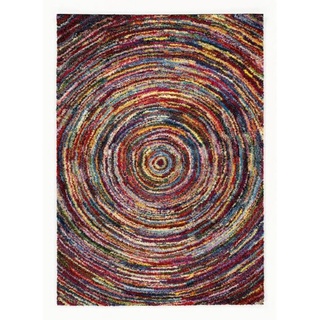 Novel Sixteen Round Hochflorteppich 80 x 150 cm multi