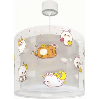 Dalber kinderlampe Pendelleuchte Hängelampe Kawaii Tiere Grau, 41762E, E27