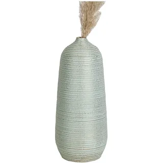 Romimex Vase, grün, Keramik, 17 x 40 x 17 cm