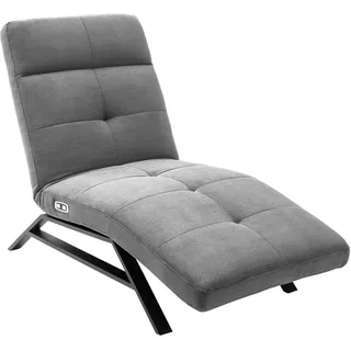 Pure Home Lifestyle Relaxliege , Grau , Textil , 80x54-113x158-198 cm , Goldenes M, Dgm , Lederauswahl, Stoffauswahl, motorische Relaxfunktion , Wohnzimmer, Sessel, Relaxliegen