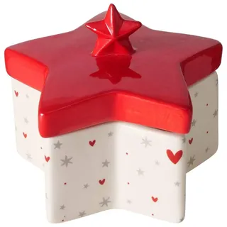 Boltze Home Schmuckschatulle aus Keramik ANELLA in Sternform,