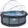 Pool 360 x 122 cm inkl. Sandfilteranlage, Abdeckplane, Poolleiter, Reparaturset