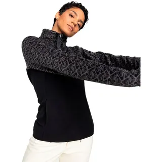 Roxy Fleece Sweatshirt Roxygram Tonal Schwarz S