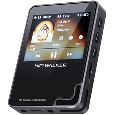 HIFI WALKER H2 Touch MP3 Player Bluetooth mit 2,4-Zoll-Touchscreen, DSD DAC HiFi Verlustfreier Sound, Tragbarer Audioplayer mit E-Book und Aufnahmefunktion, 64GB Speicherkarte, erweiterbar auf 512GB