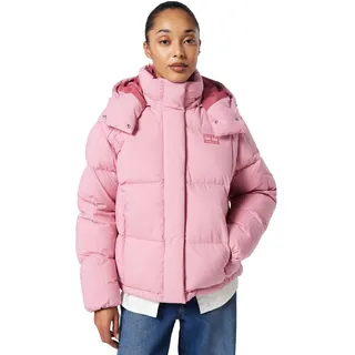 Tommy Jeans Damen Pufferjacke Alaska Grid Down mit Kapuze, Rosa (Mystic Pink), XL