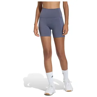 Adidas 3 Stripes Studio All Me Booty 5 ́ ́ Kurze Leggings - Aurora Onix - XS