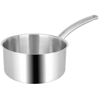 Sitram 714150 BACCHUS Pro Stieltopf aus Edelstahl, professionelle Qualität, Ø 18 cm, für alle Herde, auch Induktionsherde, ergonomischer Griff, hitzebeständig, Boden mit 3-lagigem Boden