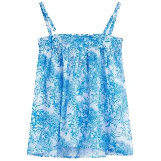 Sundek Sleeveless With Fleur De Joie Print Kurzes Kleid - Bilberry - 6 Jahre