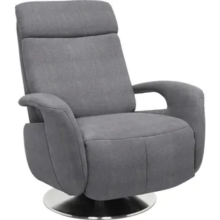 Beldomo System Relaxsessel , Grau , Metall , Uni , 84x109x88 cm , Made in Eu , Relaxfunktion , Wohnzimmer, Sessel, Relaxsessel