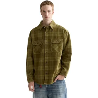 Scotch & Soda Herren Washed Denim Checked Overshirt Overshirt (1er Pack)