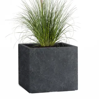 Pflanzwerk® Pflanzkübel Cube Lava Anthrazit 38x44x44cm Blumentopf *Frostbeständig* *UV-Schutz* *Qualitätsware*