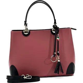 Drachenleder Florence Handtasche Damen Umhängetasche Echtleder altrosa OTF156A