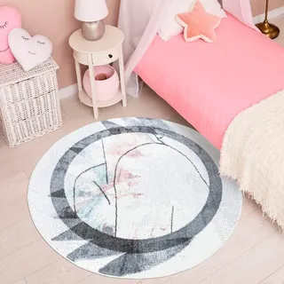 Carpet City Teppich »YOUNG953« rund 11 mm Höhe Moderner Jugend- Kinder Teppich, ideal für Jugendzimmer, beige