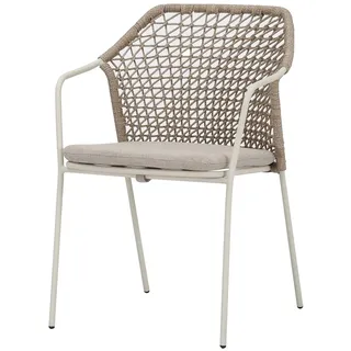 BEST Freizeitmöbel Burano Gartenstuhl 58,5 x 60 x 83,5 cm beige/gelb/khaki 4 St.