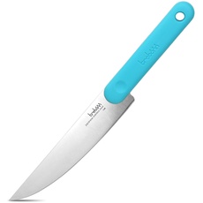 Trebonn - Salamimesser, Küchenmesser für Wurstwaren, japanische Edelstahlklinge 18 cm. Rutschfester Soft-Touch-Griff