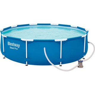 Bestway Pool , Blau, Weiß , Metall, Kunststoff , Uni , 76 cm , Freizeit & Co, Pools & Wasserspass, Aufstellpools