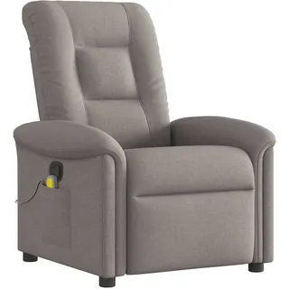 Massagesessel Taupe Stoff - Taupe