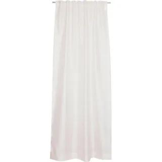 Schöner Wohnen Vorhangschal , Creme , Textil , Uni , 130x250 cm , für Stange und Schiene geeignet , Heimtextilien, Vorhänge, Fertigvorhänge