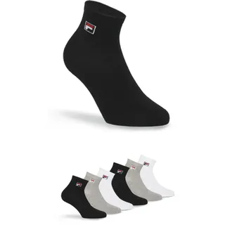 Fila UNISEX QUARTER PLAIN SOCKS 6 Paare Bunt 35-38
