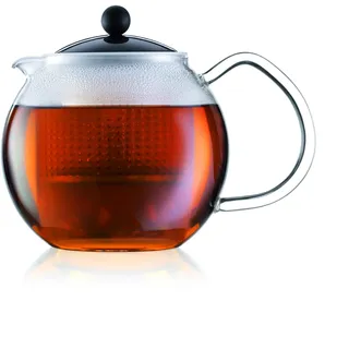 Bodum Assam Teebereiter mit Glasgriff 1,5 l Schwarz
