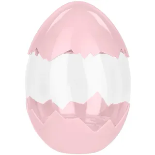 Ideen mit Herz | Deko-Eier | Deckel & Boden in Eierschalenoptik | Frühling | Eiersuche | befüllbar | Geschenk | Mitbringsel | Ø 9,3 cm | 13 cm hoch | Farbvariationen (Rosa)