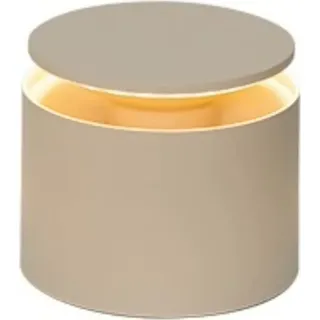 Tragbare und wiederaufladbare LED-Tischleuchte Push Up Sand - Creme