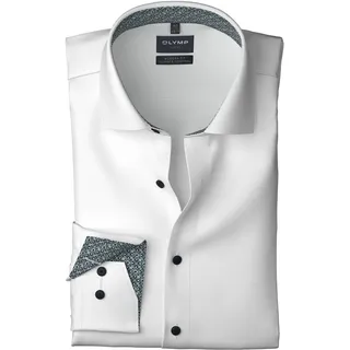 OLYMP Langarmhemd »24/7 - Luxor comfort fit« Climate Control, Businesshemd, New-Kentkragen, comfort fit, weiß