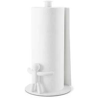 Umbra Küchenrollenhalter , Weiß , Metall, Kunststoff , 18x34x19 cm , Küchenzubehör, Küchenhelfer, Küchenrollenhalter