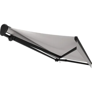 Halbkassetten-Markise Reno Anthrazit 5 x 3 m Grau