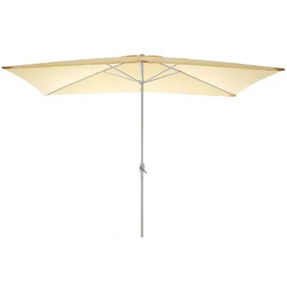 VCM Sonnenschirm eckig 300 x 200 cm Beige
