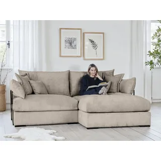 Home Affaire Ecksofa Casa XXL L-Form Polyester 4-Sitzer Beige