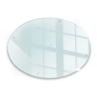 Tulup Schneidebrett Schneidebrett Transparent Glas 40x0.4x40 cm Hartglas