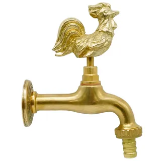 L'ARTISTICA F.LLI PERINCIOLI | Wasserhahn mit Griff Hahn, Wasserhahn aus Messing für Säulen- oder Wandbrunnen, 165 x 137 mm