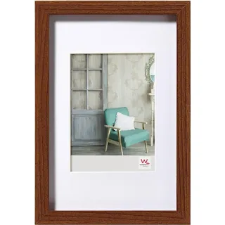 walther design Bilderrahmen nussbaum 30 x 40 cm Echtglas Stockholm EA040N