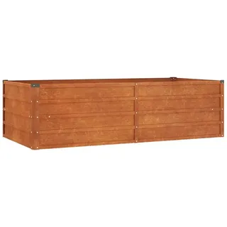 vidaXL Hochbeet Rostig 160 x 80 x 45 cm Braun
