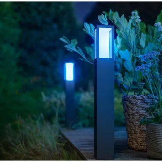 Philips Wegeleuchte Aluminium 77,0 cm inkl. LED-Lampe schwarz