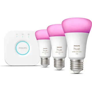 Philips Hue White and Color Ambiance 1100 E27 9W Starter-Kit (929002468811)