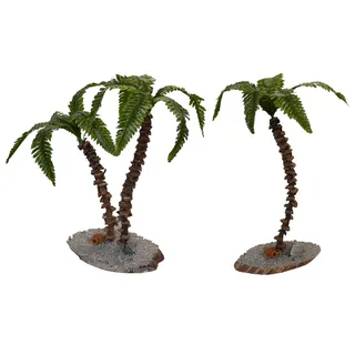 Krippen-Zubehör ALFRED KOLBE "Weihnachtsdeko", braun, Holzwerkstoff, Stoff, Dekofiguren, Krippen-Zubehör, Palmen-Set