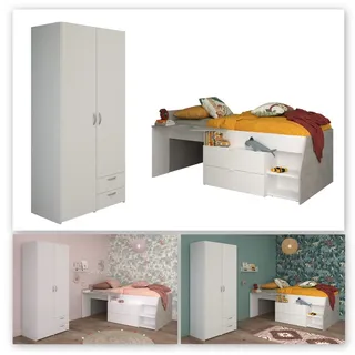 Parisot Kinderzimmer Milky 14" Weiß / Grey Loft