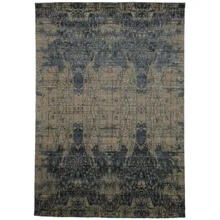 Cazaris Orientteppich , Blau, Creme , Textil , Abstraktes , rechteckig , 200x140 cm , für Fußbodenheizung geeignet , Teppiche und Böden, Teppiche, Orientteppiche