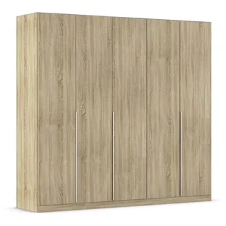 Rauch Möbel Alabama, Kleiderschrank für Schlafzimmer, Kinderzimmer, Wohnzimmer, Garderobe, Flur, 5-türig, mit Zubehörpaket Superior, Farbe Eiche Sonoma, Holz, Breite 226 cm